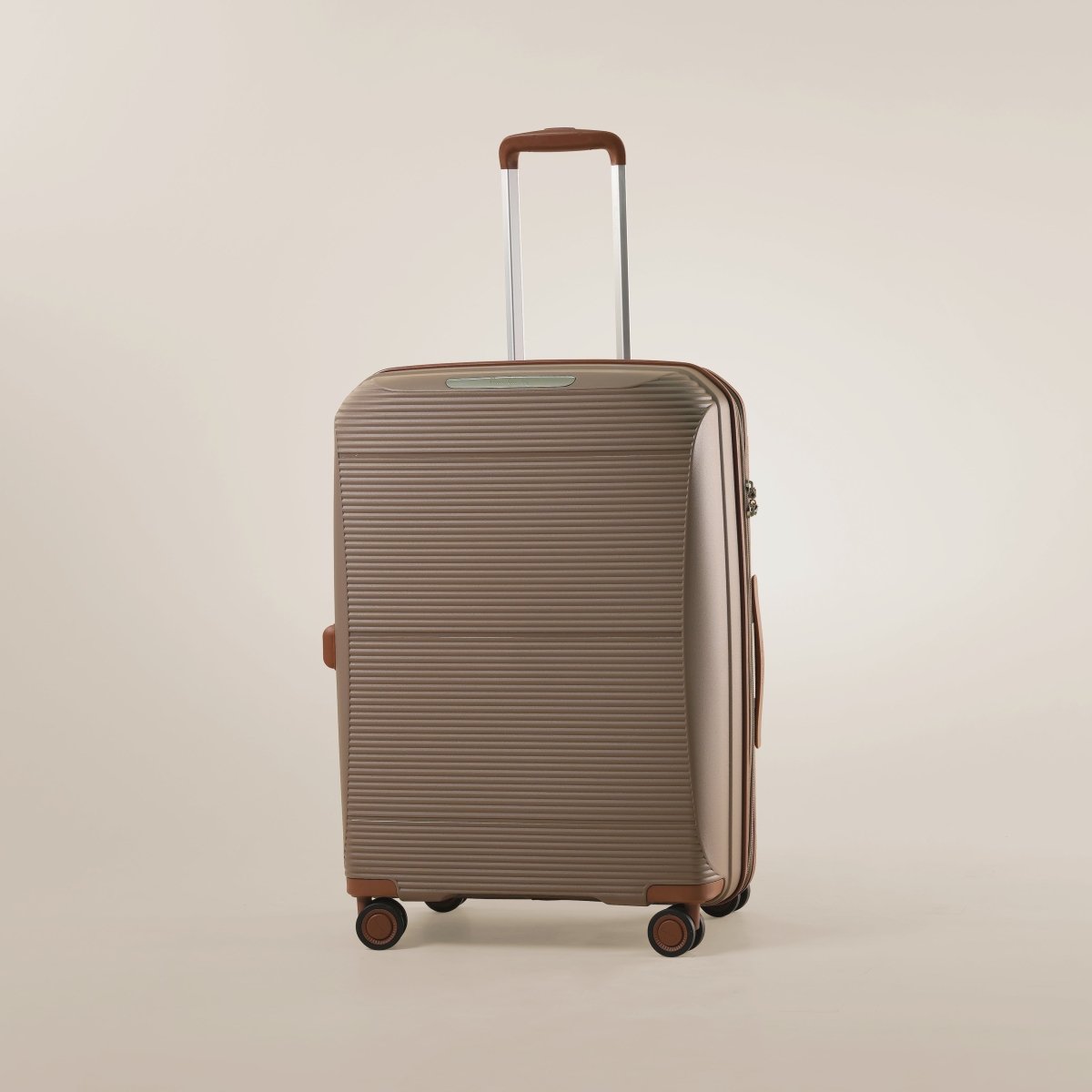 Vienna Suitcase, Unbreakable Set of 3 + Beauty Case - Champagne - MOON - Luggage & Travel Accessories - Pierre Cardin