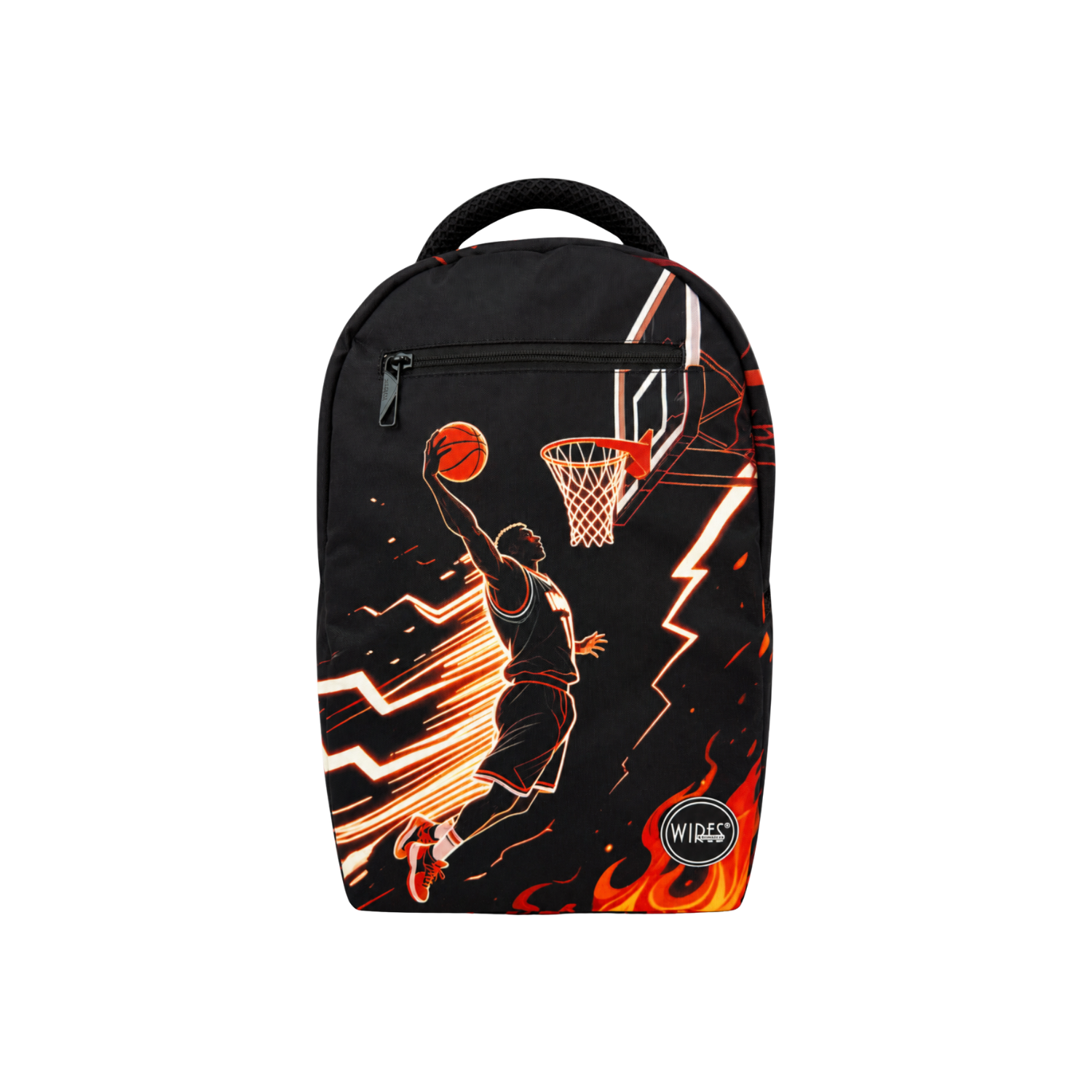 WIRES Basketball Backpack 18.5" | Laptop Compartment & Organized Storage