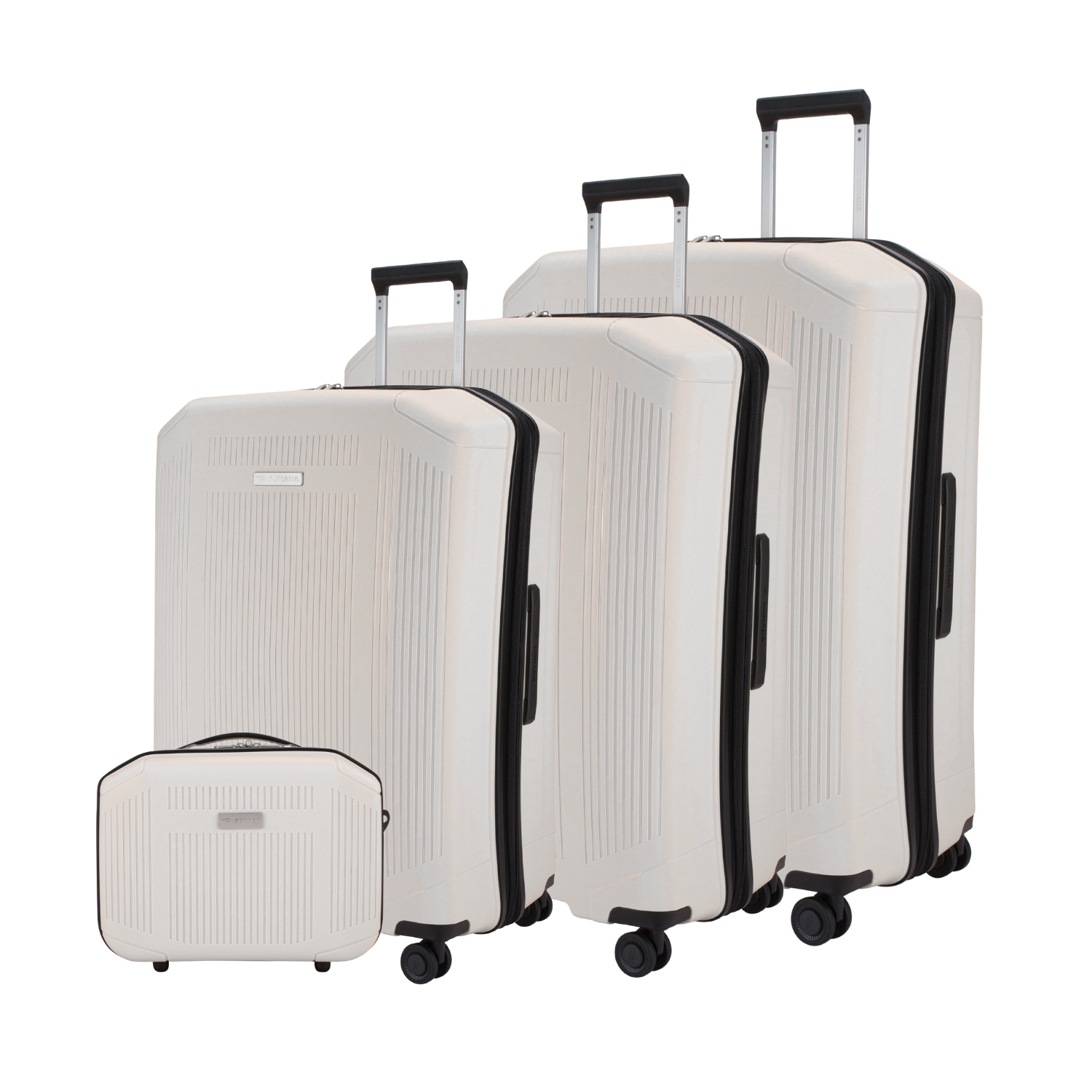 Sonada Milan Collection Trolley Set of 4, White