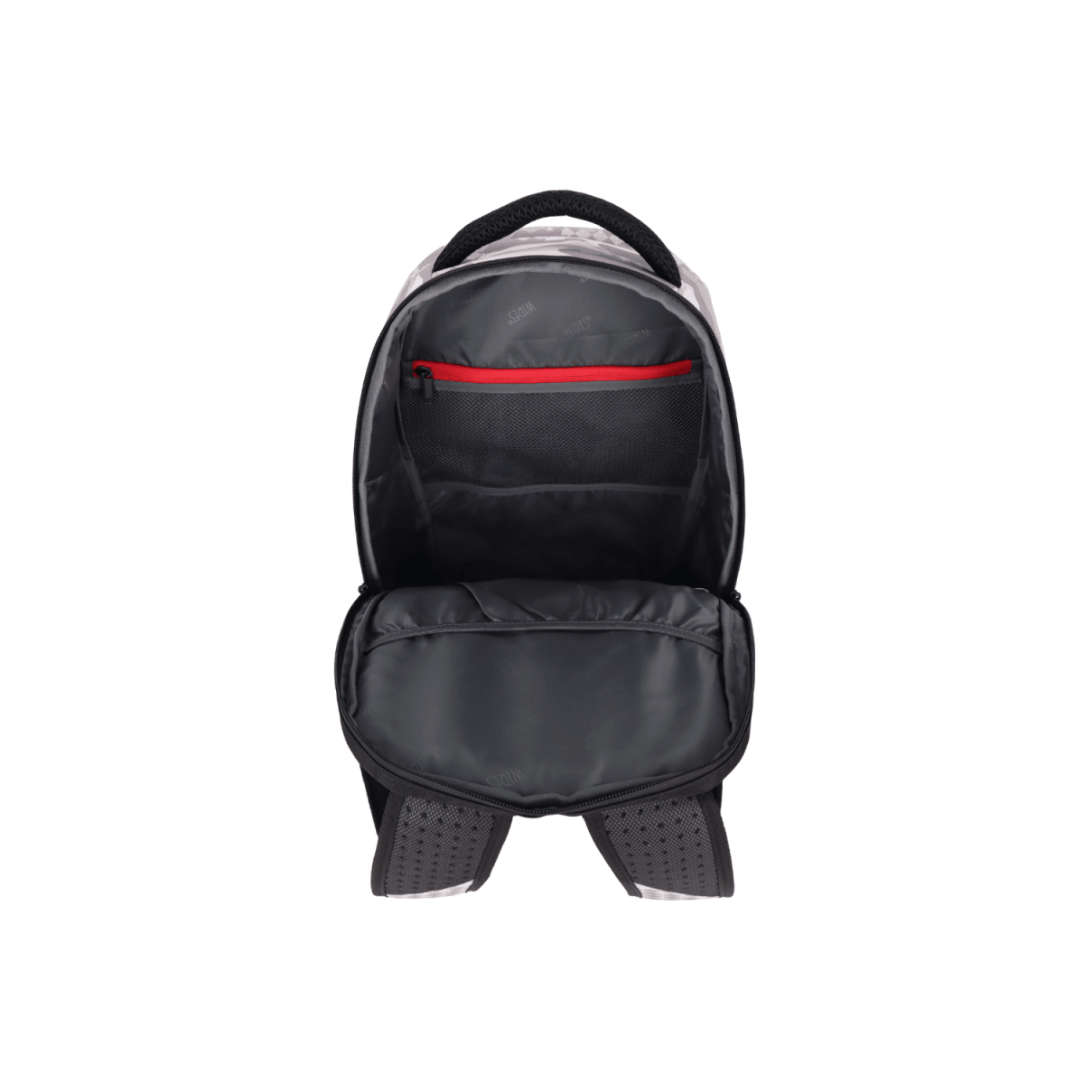 WIRES Army White Backpack 18.5" | Laptop Compartment & Organized Storage - MOON - Backpack & Laptop - Wires