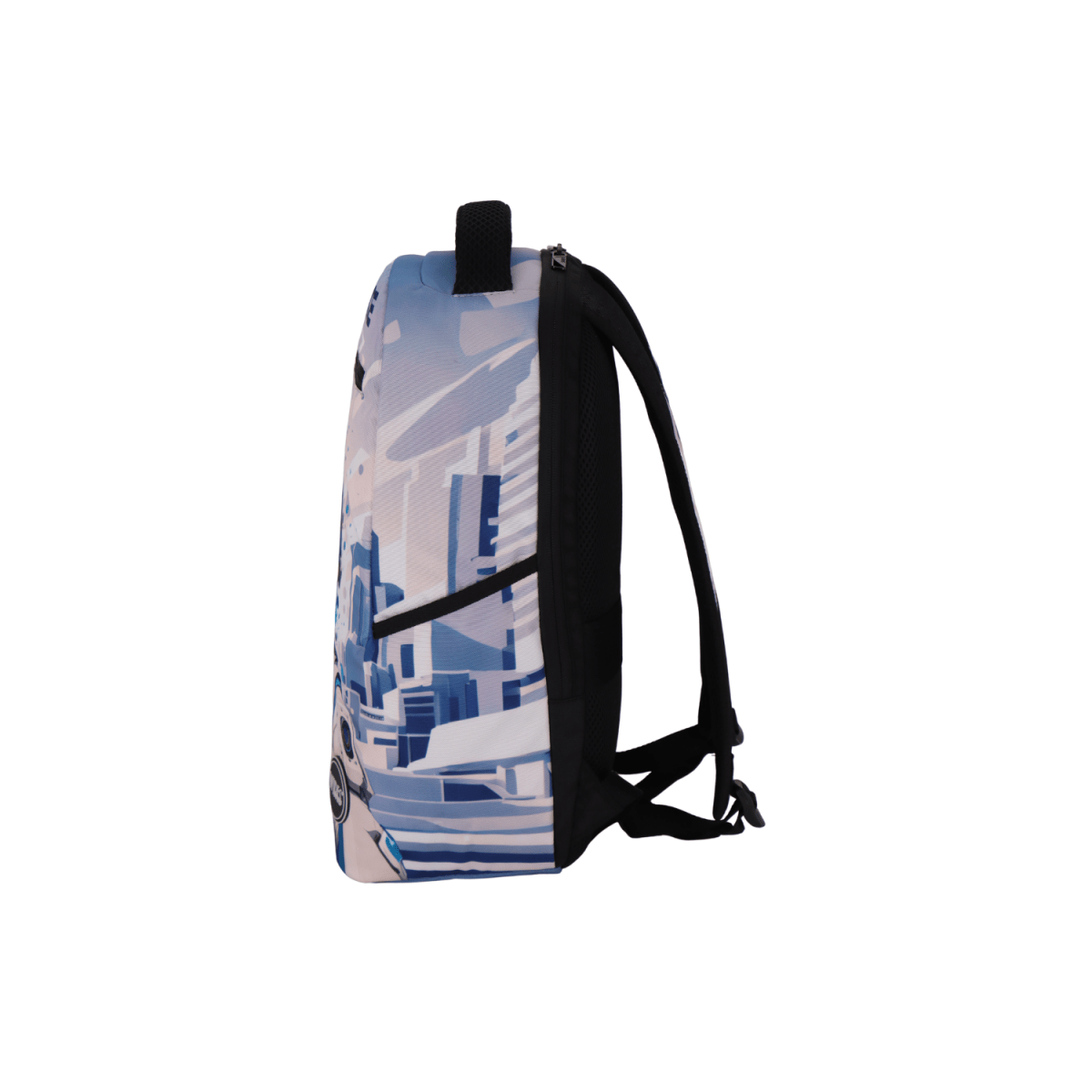 WIRES Space White Backpack 18.5" | Laptop Compartment & Organized Storage - MOON - Backpack & Laptop - Wires
