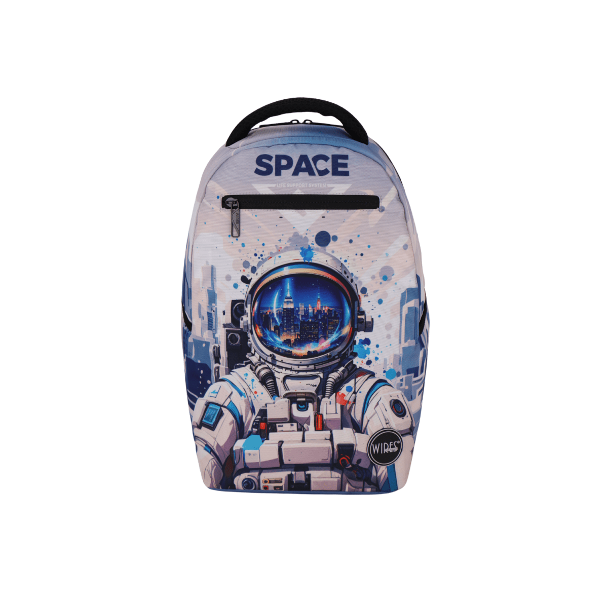 WIRES Space White Backpack 18.5" | Laptop Compartment & Organized Storage - MOON - Backpack & Laptop - Wires