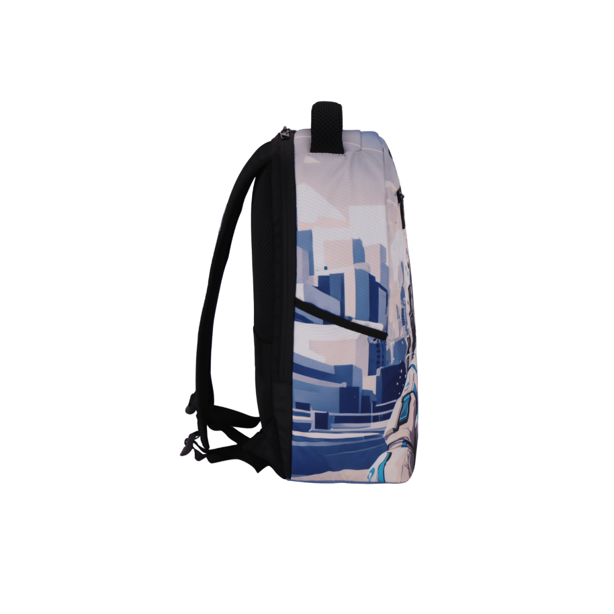 WIRES Space White Backpack 18.5" | Laptop Compartment & Organized Storage - MOON - Backpack & Laptop - Wires