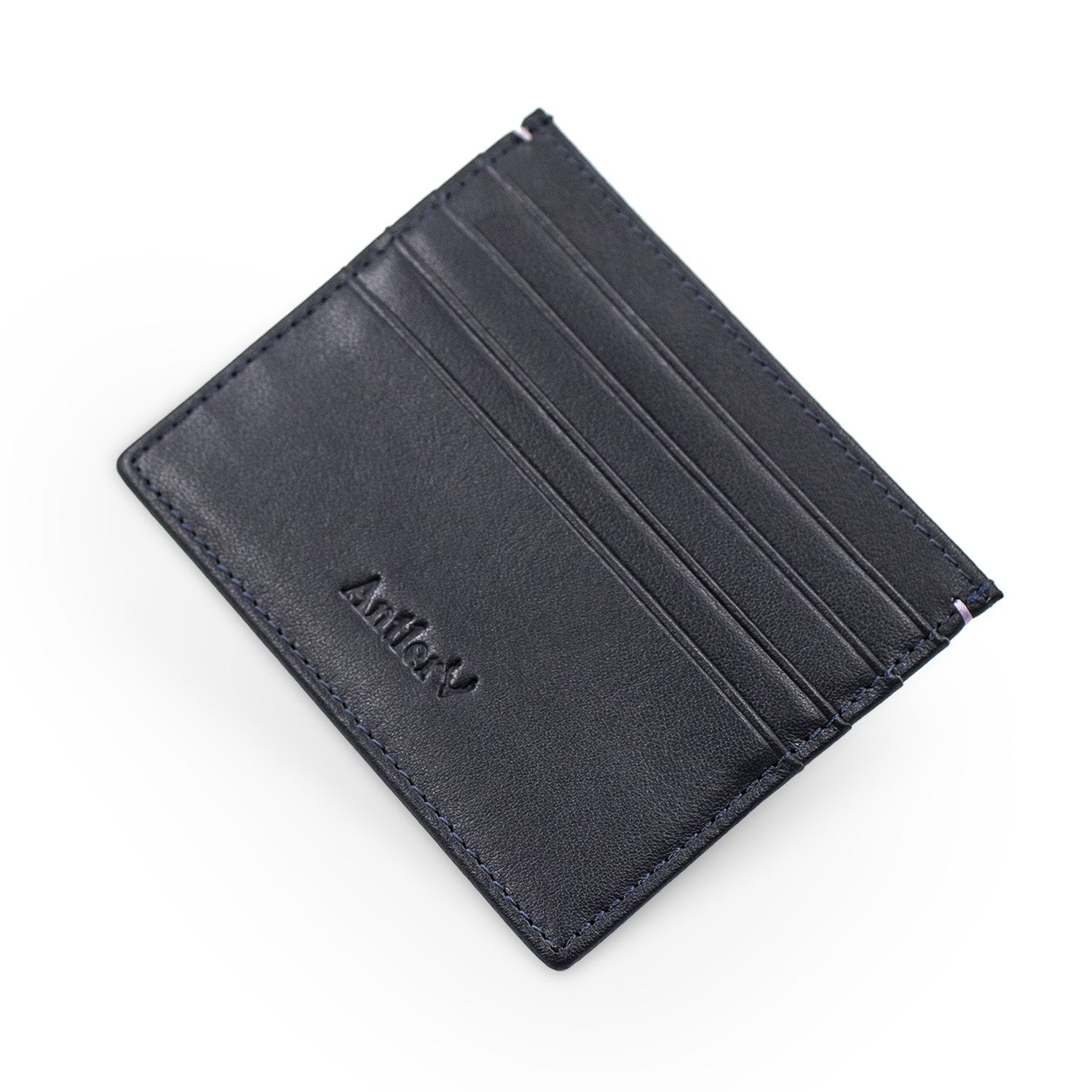 Antler Leather Card Holder Wallet with 4 Compartments - Moon Factory Outlet - Wallet - Antler - Antler Leather Card Holder Wallet with 4 Compartments - Default Title - Card Holder - 3