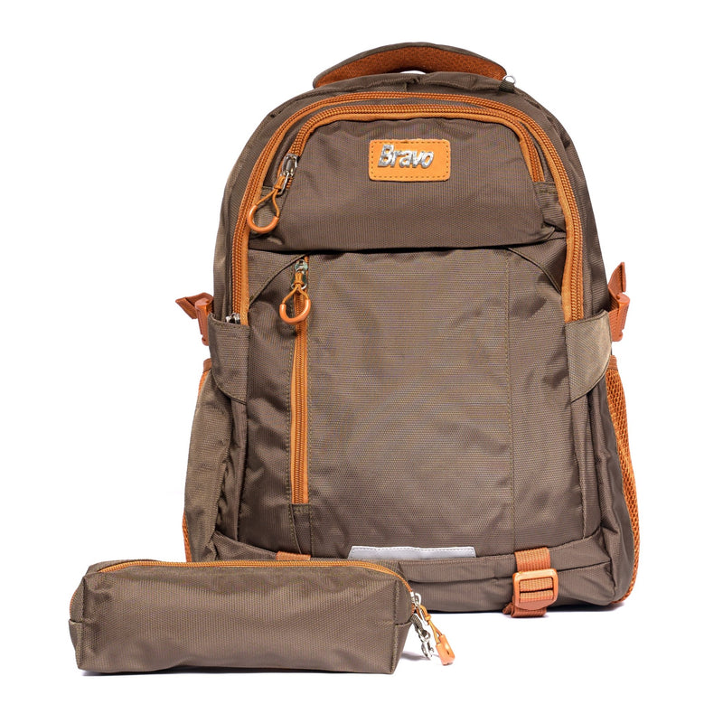 Backpack SoftStrap By Bravo 24016-18 Inches Brown - Moon Factory Outlet - Back 2 School - Bravo - Backpack SoftStrap By Bravo 24016-18 Inches Brown - Back 2 School - 1