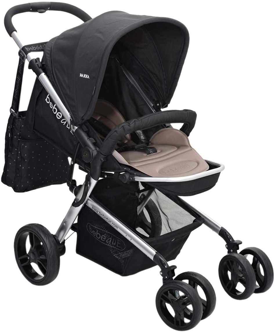 BebeduE Hakka Baby Stroller -Black - MOON - Baby City - BebeduE