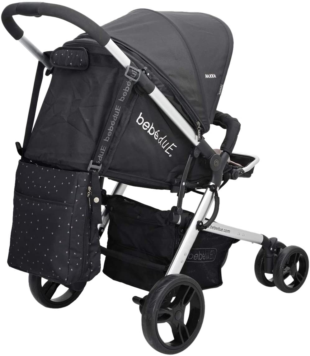 BebeduE Hakka Baby Stroller -Black - MOON - Baby City - BebeduE