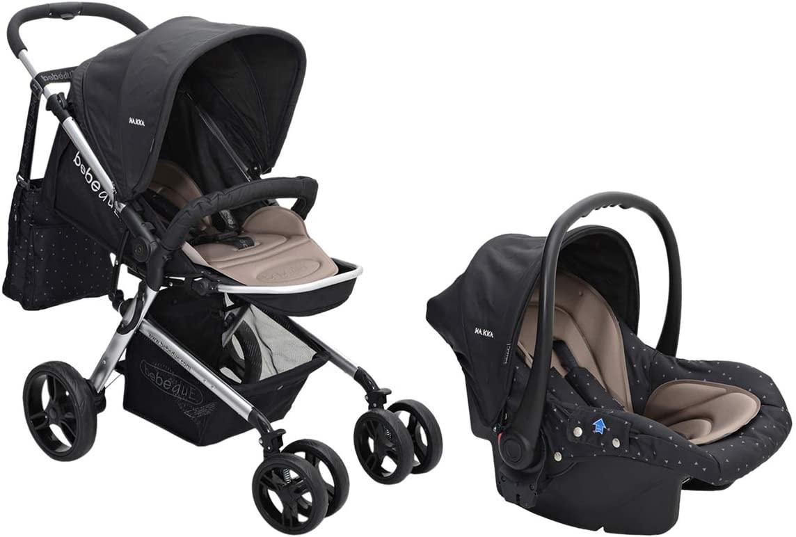 BebeduE Hakka Baby Stroller -Black - MOON - Baby City - BebeduE