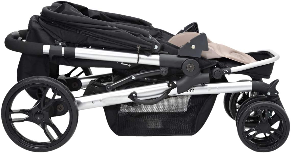 BebeduE Hakka Baby Stroller -Black - MOON - Baby City - BebeduE