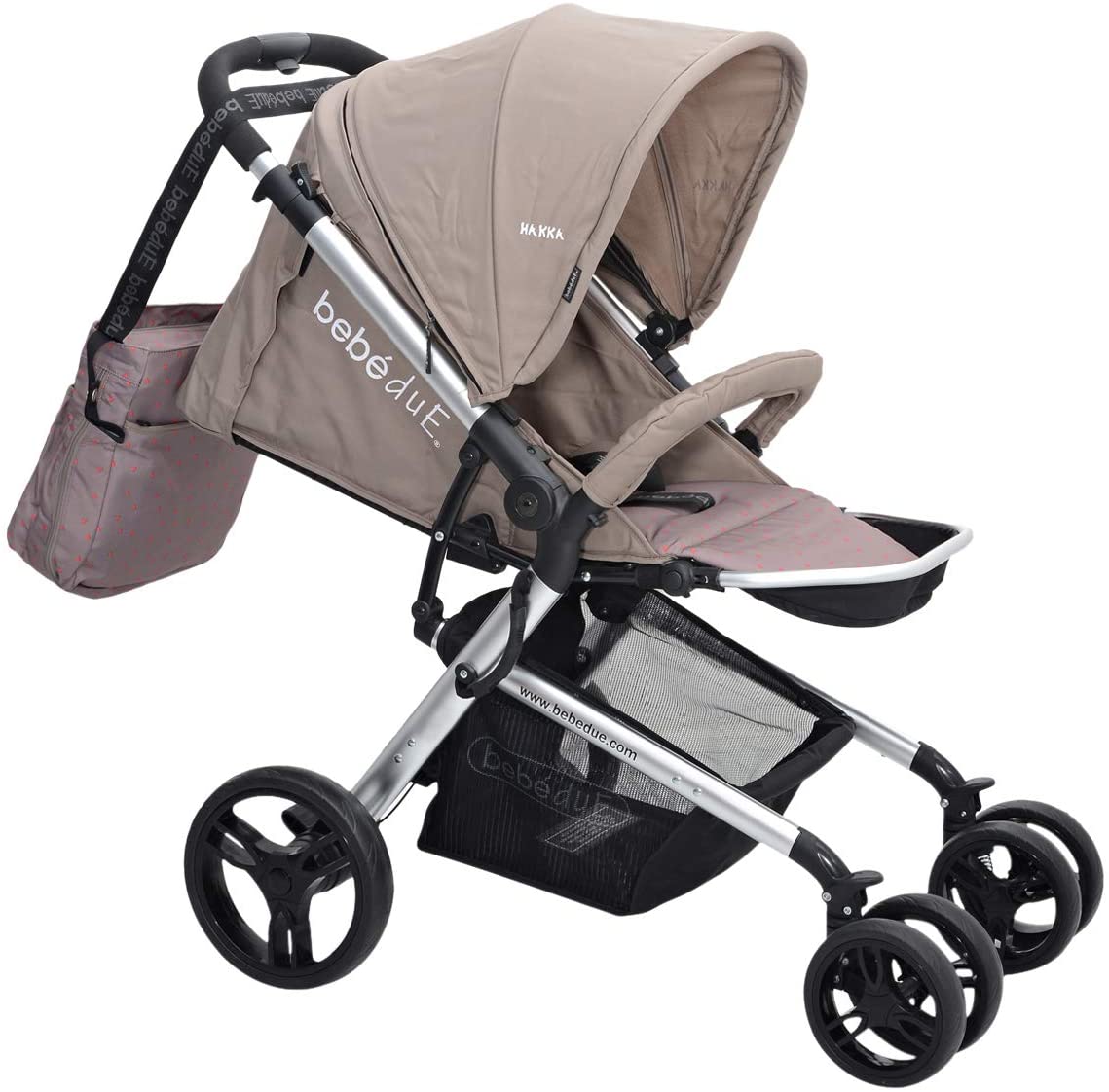 BebeduE 067422061214 Hakka Baby Stroller -Beige - Moon Factory Outlet - Baby City - BebeduE - BebeduE 067422061214 Hakka Baby Stroller -Beige - Purple - Baby Stroller - 6