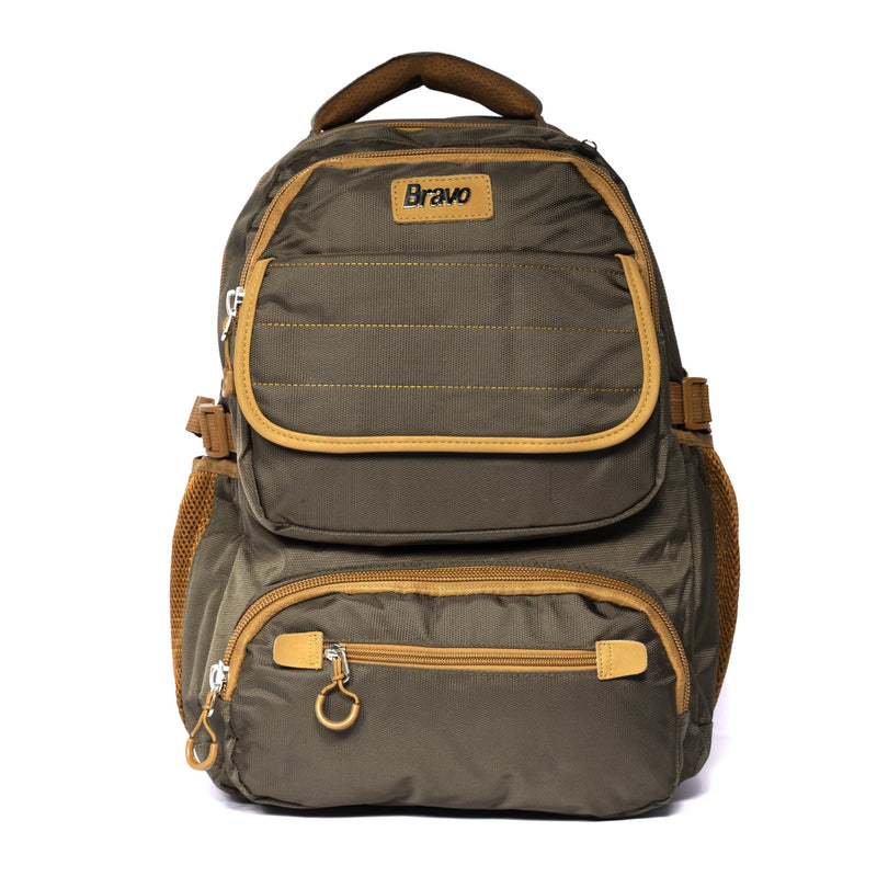 Bravo Multicolor Soft Strap Backpack-24015 | 18 Inches - Moon Factory Outlet - Back 2 School - BackPack - Bravo Multicolor Soft Strap Backpack-24015 | 18 Inches - Brown - Back 2 School - 20