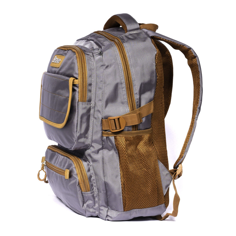 Bravo Multicolor Soft Strap Backpack-24015 | 18 Inches - Moon Factory Outlet - Back 2 School - BackPack - Bravo Multicolor Soft Strap Backpack-24015 | 18 Inches - Grey - Back 2 School - 15