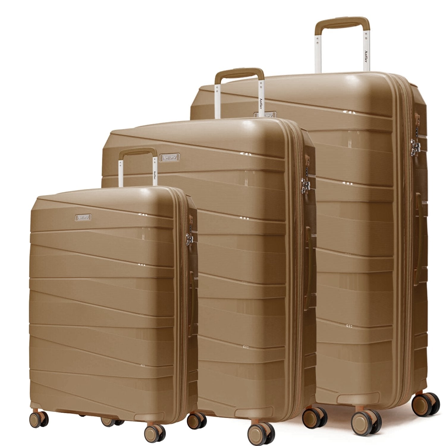 Nova Collection by Antler UK Set of 3 + Beauty Case GreyBlue - MOON - Luggage - Antler - Nova Collection by Antler UK Set of 3 + Beauty Case GreyBlue - Brown - Antler - 7