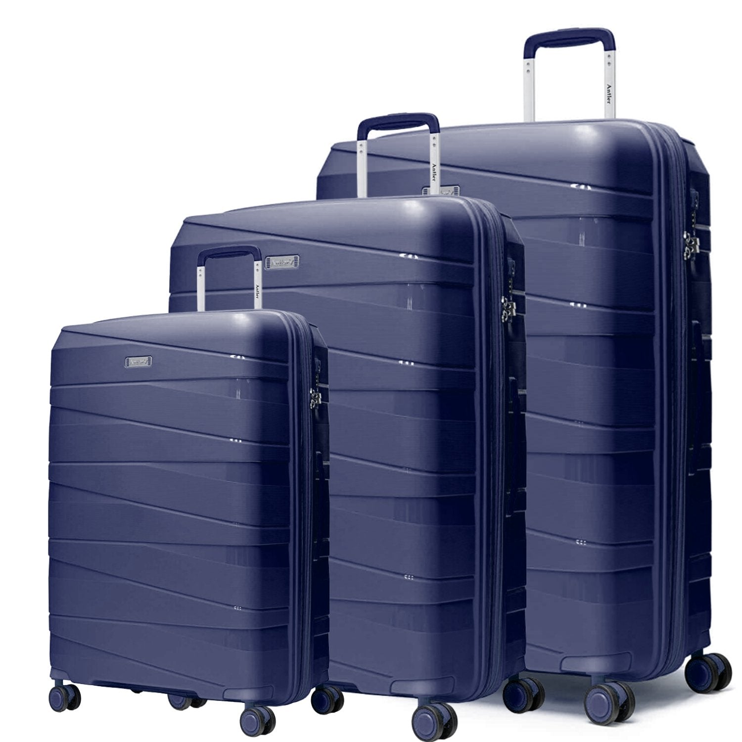 Nova Collection by Antler UK Set of 3 + Beauty Case GreyBlue - MOON - Luggage - Antler - Nova Collection by Antler UK Set of 3 + Beauty Case GreyBlue - GreyBlue - Antler - 1