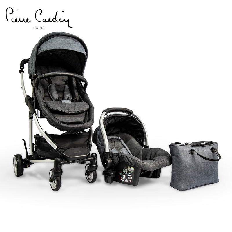 PC Baby Stroller + Car Seat + Diaper Bag PS88839 Burgundy - MOON - Baby City - PC - PC Baby Stroller + Car Seat + Diaper Bag PS88839 Burgundy - Grey - Baby Strollers - 6