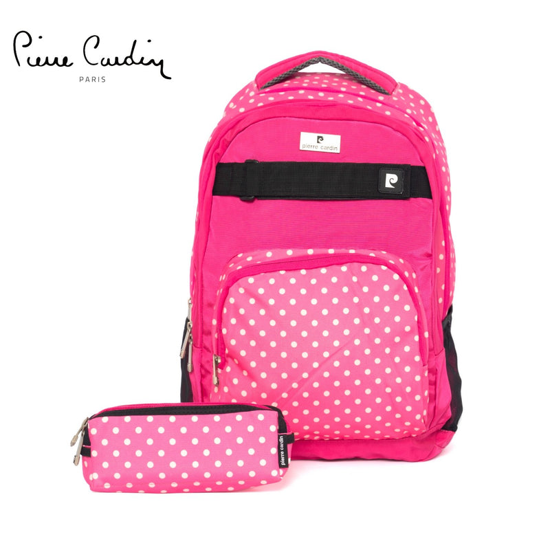 PC Backpack, Black with Blue & Purple Stripes - MOON - Back 2 School - PC - PC Backpack, Black with Blue & Purple Stripes - Pink Polka - Back 2 School - 8
