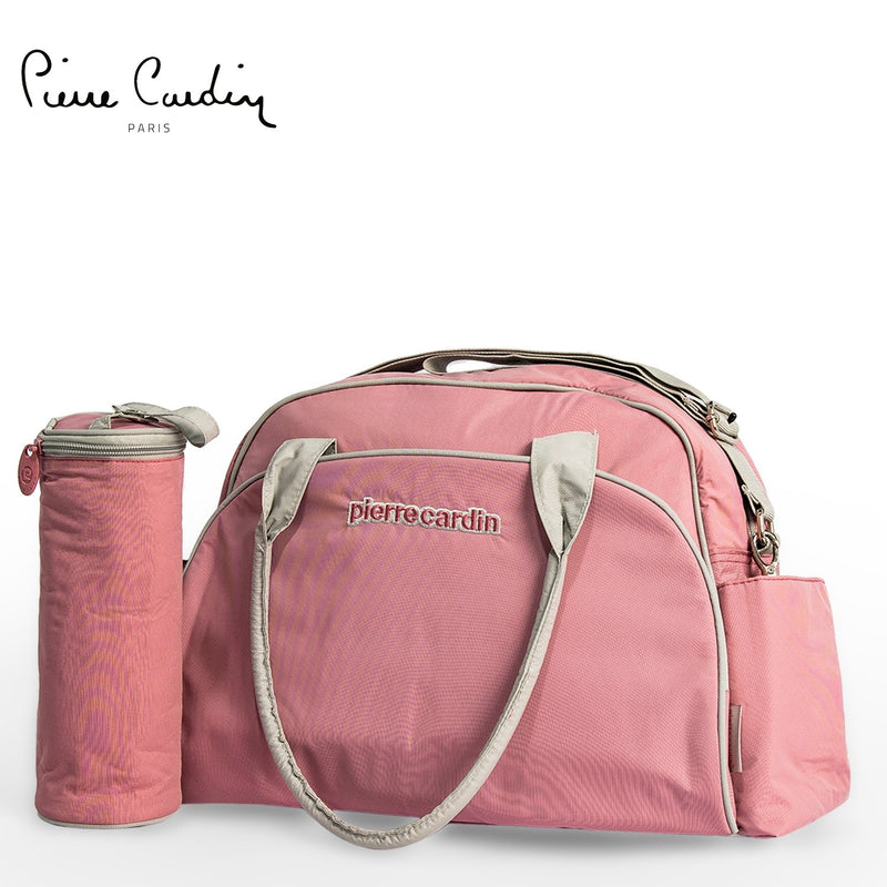 PC Deluxe Diaper Bag With a Bottle Holder PB88171 Grey - MOON - Baby City - PC - PC Deluxe Diaper Bag With a Bottle Holder PB88171 Grey - Pink - Diaper Bag - 8