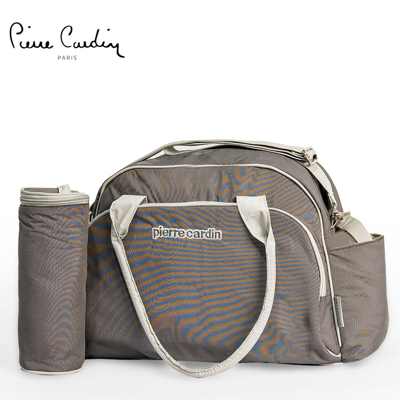 PC Deluxe Diaper Bag With a Bottle Holder PB88171 Grey - MOON - Baby City - PC - PC Deluxe Diaper Bag With a Bottle Holder PB88171 Grey - Grey - Diaper Bag - 1