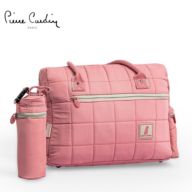 PC Diaper Bag PB88148 with Bottle Holder-Pink - MOON - Baby City - PC - PC Diaper Bag PB88148 with Bottle Holder-Pink - Pink - Diaper Bag - 1