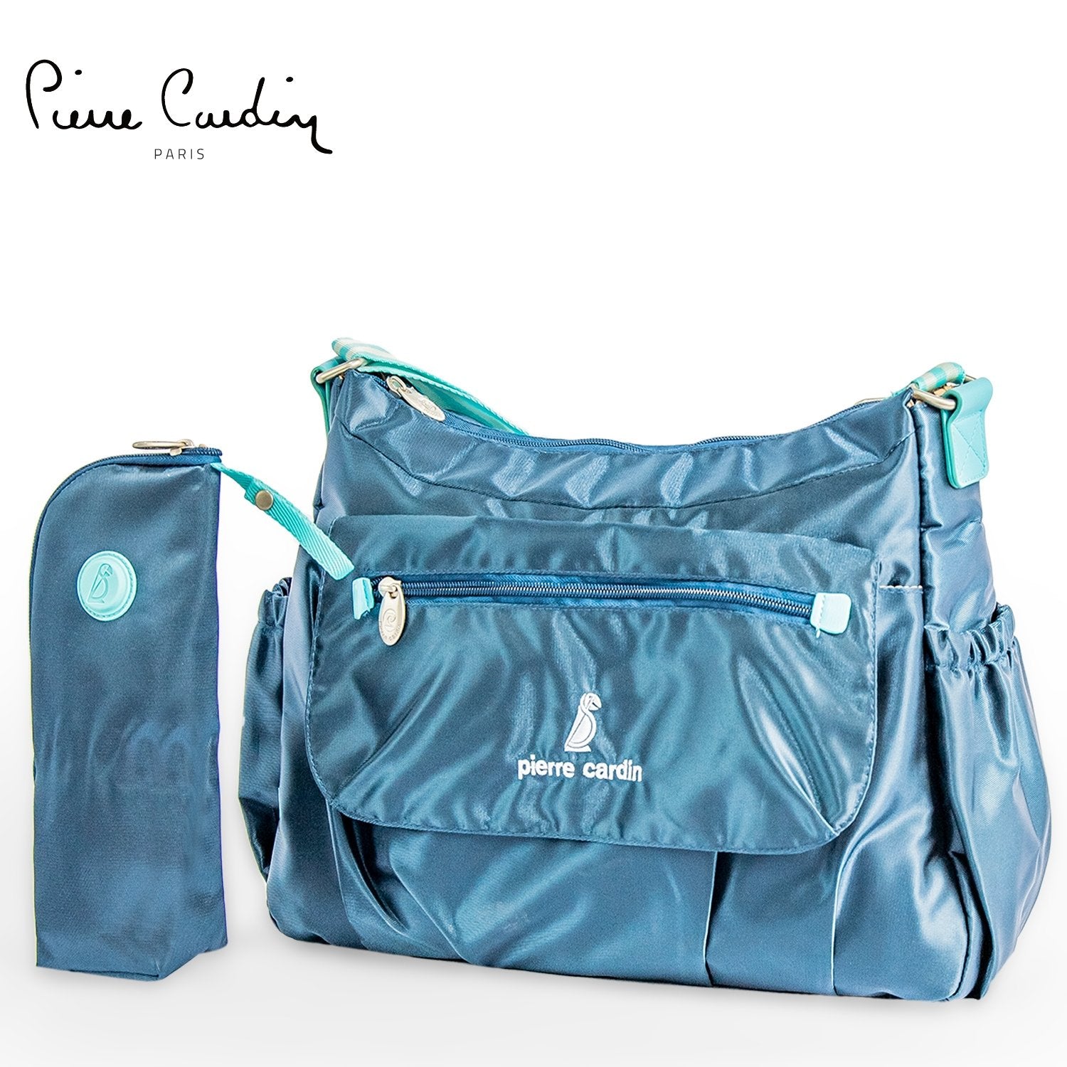 PC Diaper Bag With a Bottle Holder PB88167 Dark Blue - MOON - Baby City - PC - PC Diaper Bag With a Bottle Holder PB88167 Dark Blue - Dark Blue - Diaper Bag - 1