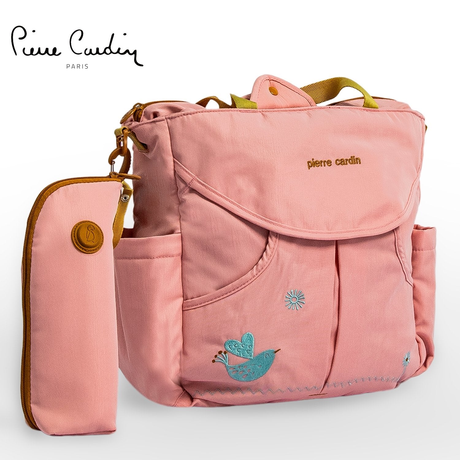 PC Diaper Bag with Bird Design PB88168-Pink - MOON - Baby City - PC - PC Diaper Bag with Bird Design PB88168-Pink - Pink - Diaper Bag - 1