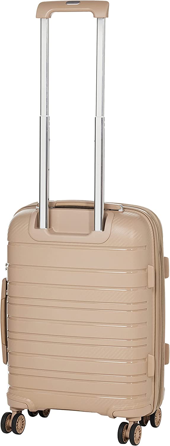 PC Hardcase Trolley Lyon Collection Set of 3 + Beauty Case- Champagne - MOON - Luggage & Travel Accessories - PC - PC Hardcase Trolley Lyon Collection Set of 3 + Beauty Case- Champagne - Champagne - Luggage set - 3