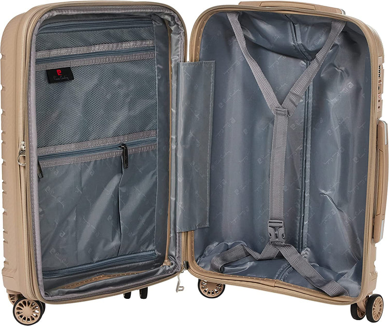 PC Hardcase Trolley Lyon Collection Set of 3 + Beauty Case- Champagne - MOON - Luggage & Travel Accessories - PC - PC Hardcase Trolley Lyon Collection Set of 3 + Beauty Case- Champagne - Champagne - Luggage set - 4
