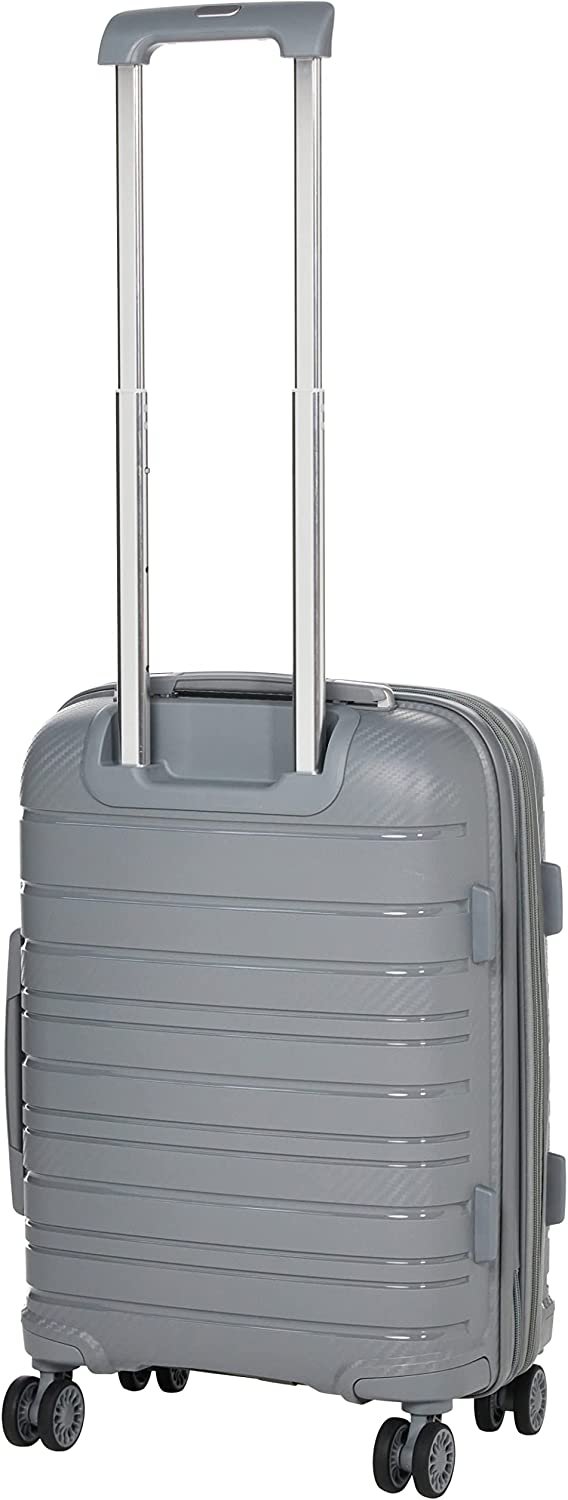 PC Hardcase Trolley Lyon Collection Set of 3 + Beauty Case- Light Grey - MOON - Luggage & Travel Accessories - PC - PC Hardcase Trolley Lyon Collection Set of 3 + Beauty Case- Light Grey - Light Grey - Luggage set - 3