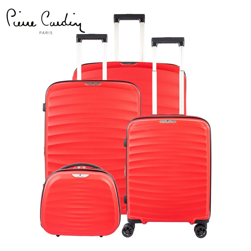 PC Hardcase Trolly Set of 4-PC86303 White - MOON - Luggage & Travel Accessories - PC - PC Hardcase Trolly Set of 4-PC86303 White - Red - Luggage - 16