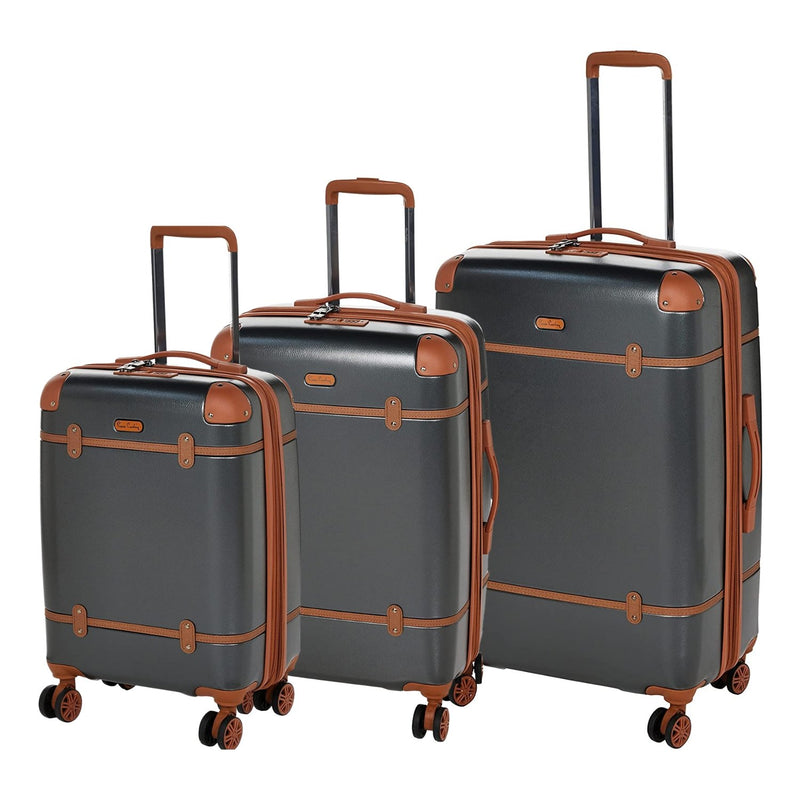 PC Hardsuitcase Trolley Quebec Collection set of 3- Black - MOON - Luggage & Travel Accessories - PC - PC Hardsuitcase Trolley Quebec Collection set of 3- Black - Dark Grey - Luggage set - 10