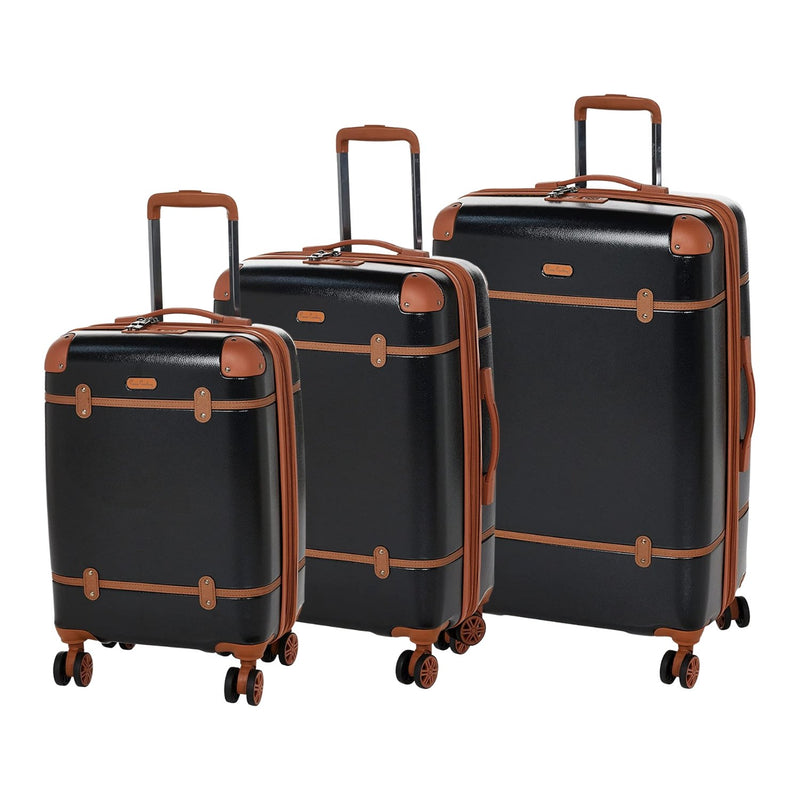 PC Hardsuitcase Trolley Quebec Collection set of 3- Black - MOON - Luggage & Travel Accessories - PC - PC Hardsuitcase Trolley Quebec Collection set of 3- Black - Black - Luggage set - 1