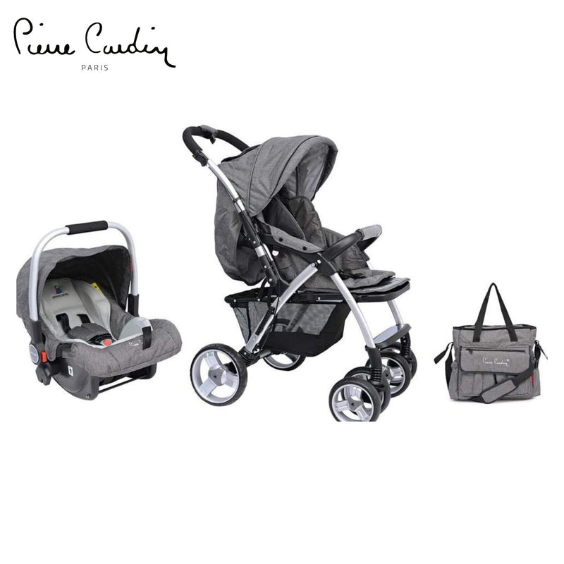 PC PS684B-TS 3 in 1 Baby Carrier and Stroller with Diaper Bag -Blue - MOON - Baby City - PC - PC PS684B-TS 3 in 1 Baby Carrier and Stroller with Diaper Bag -Blue - Grey - Baby Strollers - 7