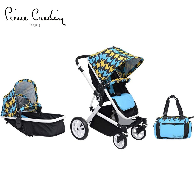 PC PS806B-TS 3 in 1 Baby Carrier and Stroller with Diaper Bag -Blue - MOON - Baby City - PC - PC PS806B-TS 3 in 1 Baby Carrier and Stroller with Diaper Bag -Blue - Blue - Baby Strollers - 1