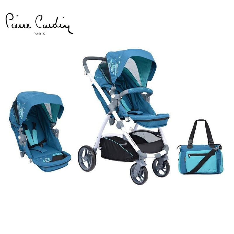 PC PS840B-TS 3 in 1 Baby Carrier and Stroller with Diaper Bag Blue - MOON - Baby City - PC - PC PS840B-TS 3 in 1 Baby Carrier and Stroller with Diaper Bag Blue - Blue - Baby Strollers - 1