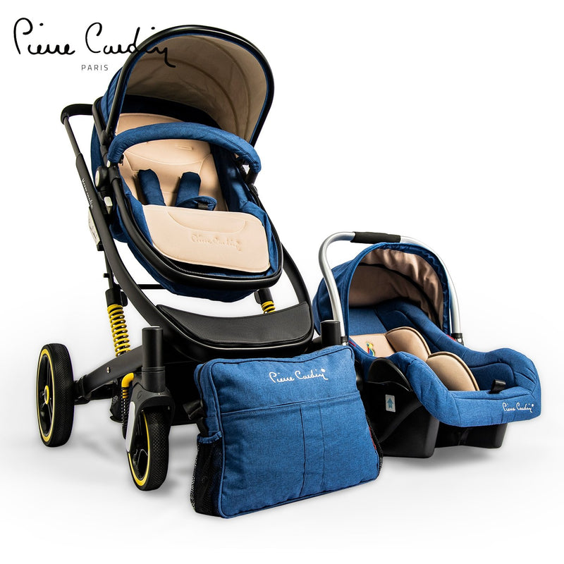 PC Set of 3 Baby Stroller PS863B-TS -Blue - MOON - Baby City - PC - PC Set of 3 Baby Stroller PS863B-TS -Blue - Blue - Baby Strollers - 1