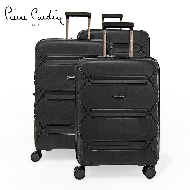 PC Trolley Set of 3 Suitcases PC86300-3T Black - MOON - Luggage & Travel Accessories - PC - PC Trolley Set of 3 Suitcases PC86300-3T Black - Black - Luggage - 1