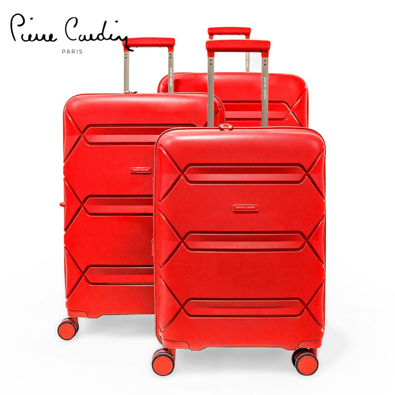 PC Trolley Set of 3 Suitcases PC86300-3T Grey - MOON - Luggage & Travel Accessories - PC - PC Trolley Set of 3 Suitcases PC86300-3T Grey - Red - Luggage - 12