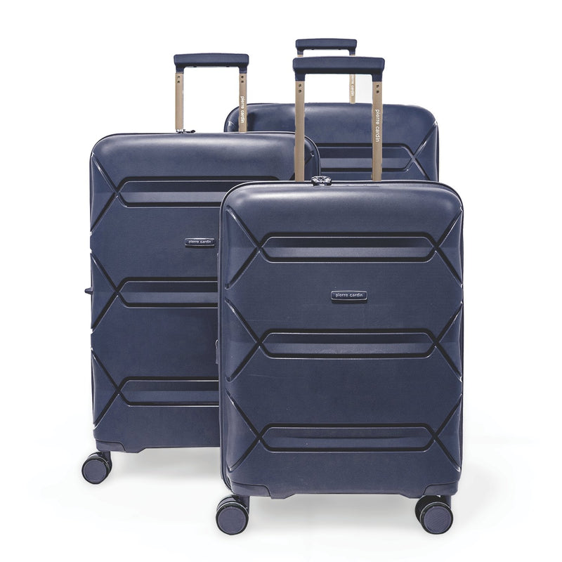 PC Trolley Set of 3 Suitcases Starlight With Free Beauty Case Black - MOON - Luggage & Travel Accessories - PC - PC Trolley Set of 3 Suitcases Starlight With Free Beauty Case Black - GreyBlue - Luggage - 13