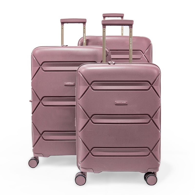 PC Trolley Set of 3 Suitcases Starlight With Free Beauty Case Champagne - MOON - Luggage & Travel Accessories - PC - PC Trolley Set of 3 Suitcases Starlight With Free Beauty Case Champagne - Rose Gold - Luggage - 13