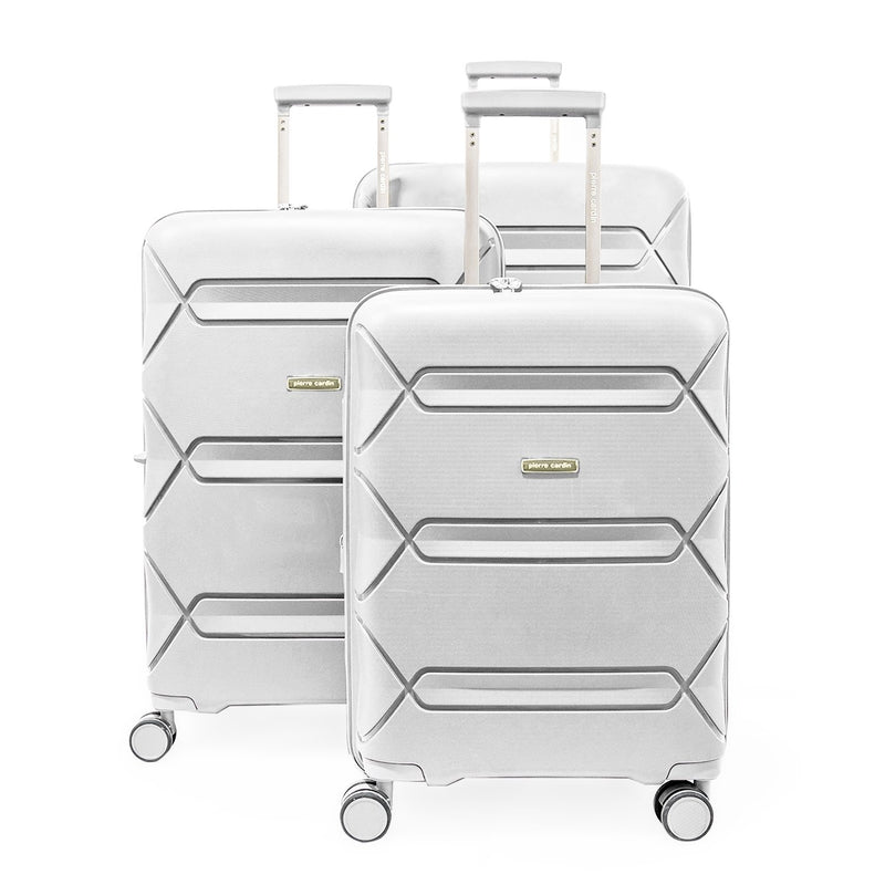 PC Trolley Set of 3 Suitcases Starlight With Free Beauty Case Champagne - MOON - Luggage & Travel Accessories - PC - PC Trolley Set of 3 Suitcases Starlight With Free Beauty Case Champagne - White - Luggage - 14