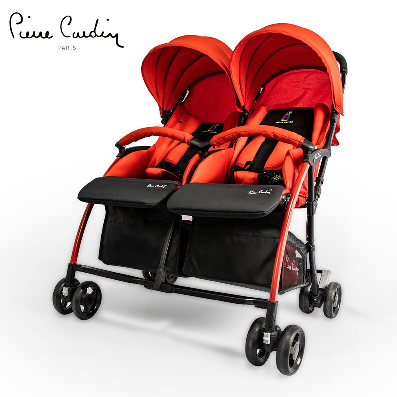 PC Twin Baby Stroller PS88840 Black - MOON - Baby City - PC - PC Twin Baby Stroller PS88840 Black - Red - PC - 7