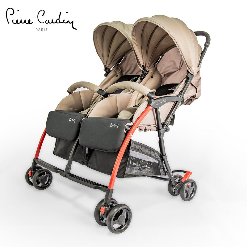 PC Twin Baby Stroller PS88840 Red - MOON - Baby City - PC - PC Twin Baby Stroller PS88840 Red - Beige - PC - 7