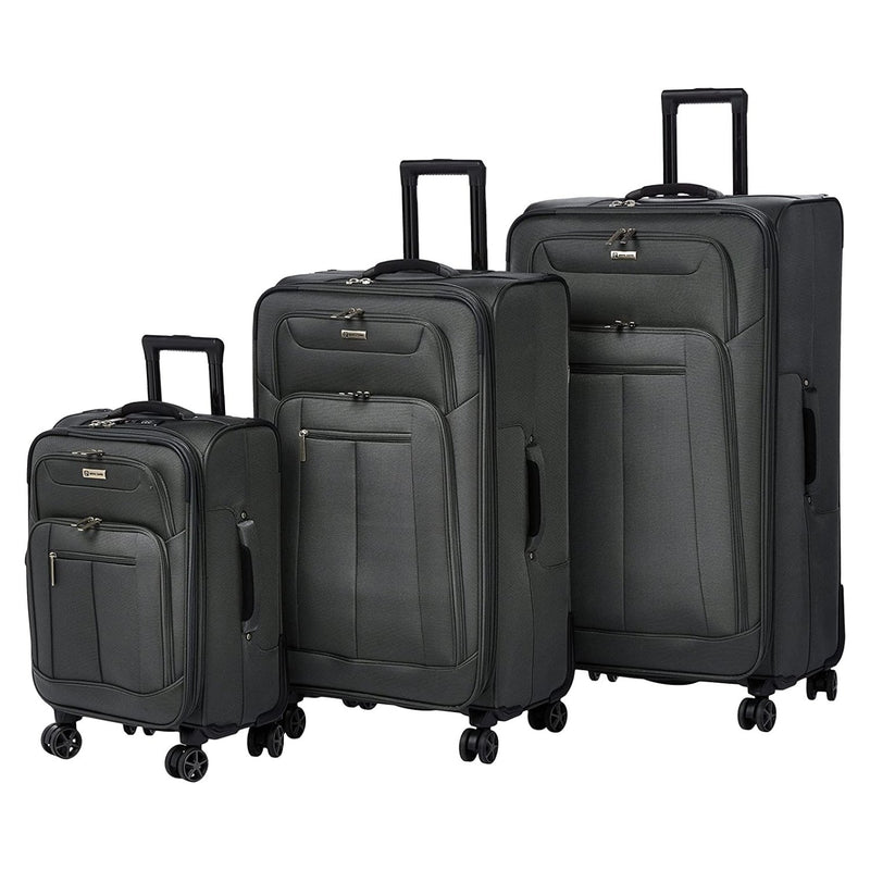 PC Uster Collection Softcase Trolley-PC86315 Set of 3 - Black - MOON - Luggage & Travel Accessories - PC - PC Uster Collection Softcase Trolley-PC86315 Set of 3 - Black - Grey - Luggage set - 5