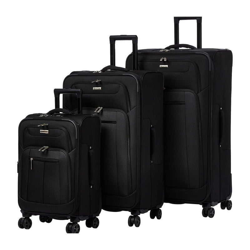PC Uster Collection Softcase Trolley-PC86315 Set of 3 - Black - MOON - Luggage & Travel Accessories - PC - PC Uster Collection Softcase Trolley-PC86315 Set of 3 - Black - Black - Luggage set - 1