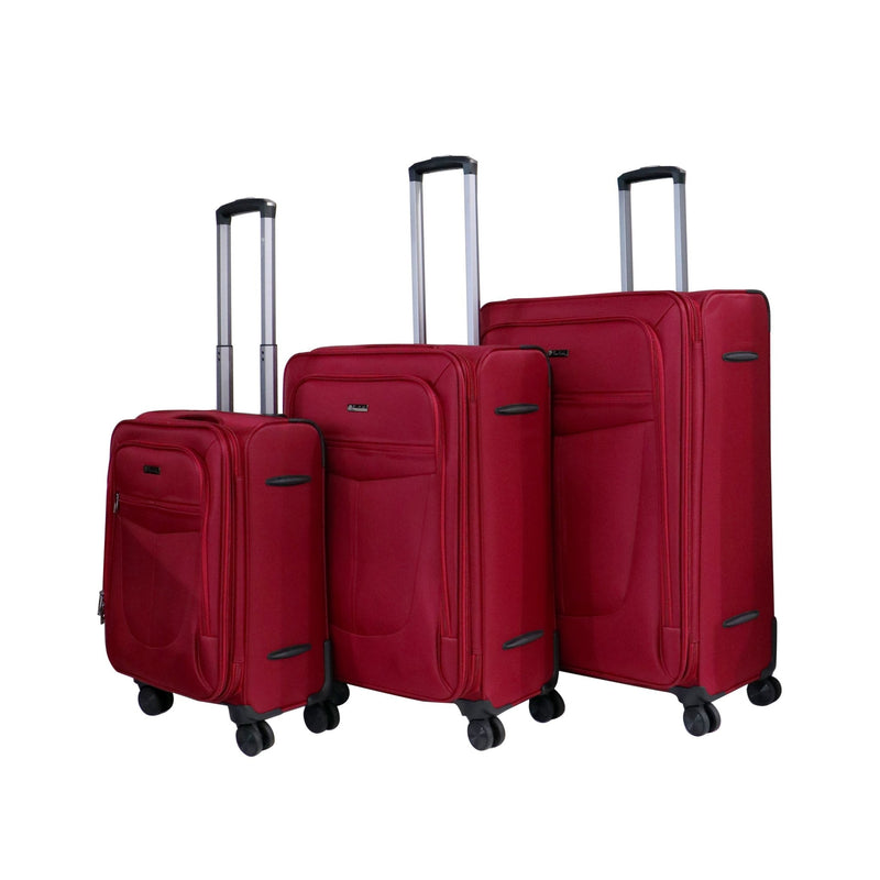 PC Uster Collection Softcase Trolley-PC86315 Set of 3 - Black - MOON - Luggage & Travel Accessories - PC - PC Uster Collection Softcase Trolley-PC86315 Set of 3 - Black - Red - Luggage set - 5