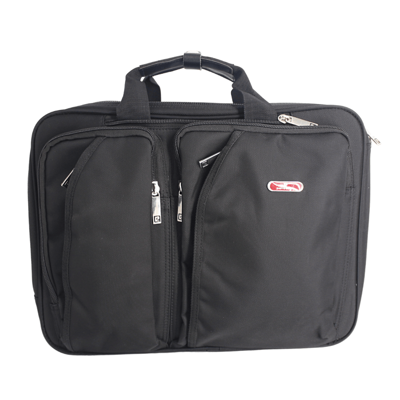 Pierre Cardin 15" Laptop Bag & Adjustable Backpack with Multiple Pockets, Black - Moon Factory Outlet - Travel - Pierre Cardin - Pierre Cardin 15" Laptop Bag & Adjustable Backpack with Multiple Pockets, Black - Default Title - Backpack - 3