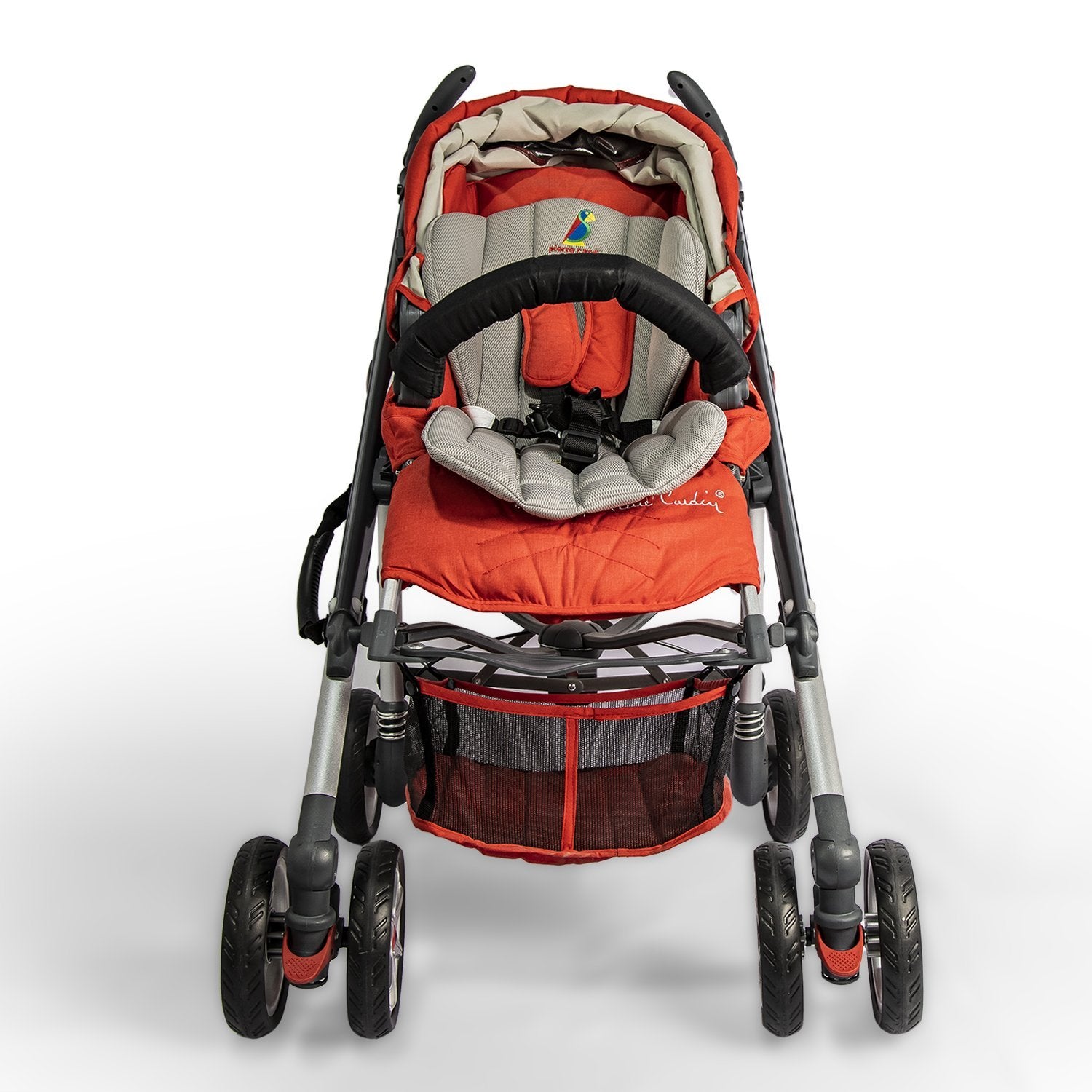 Pierre Cardin Baby Stroller + Car Seat + Diaper Bag + Bottle Holder Sets PS699BTS Red - Moon Factory Outlet - Pierre Cardin Baby - Pierre Cardin - Pierre Cardin Baby Stroller + Car Seat + Diaper Bag + Bottle Holder Sets PS699BTS Red - Baby Stroller - 5