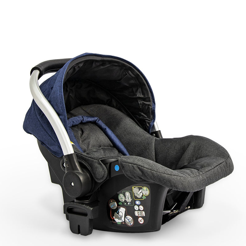 Pierre Cardin Baby Stroller + Car Seat + Diaper Bag PS88839 Blue - Moon Factory Outlet - Baby City - Pierre Cardin - Pierre Cardin Baby Stroller + Car Seat + Diaper Bag PS88839 Blue - Default Title - Baby Strollers - 4