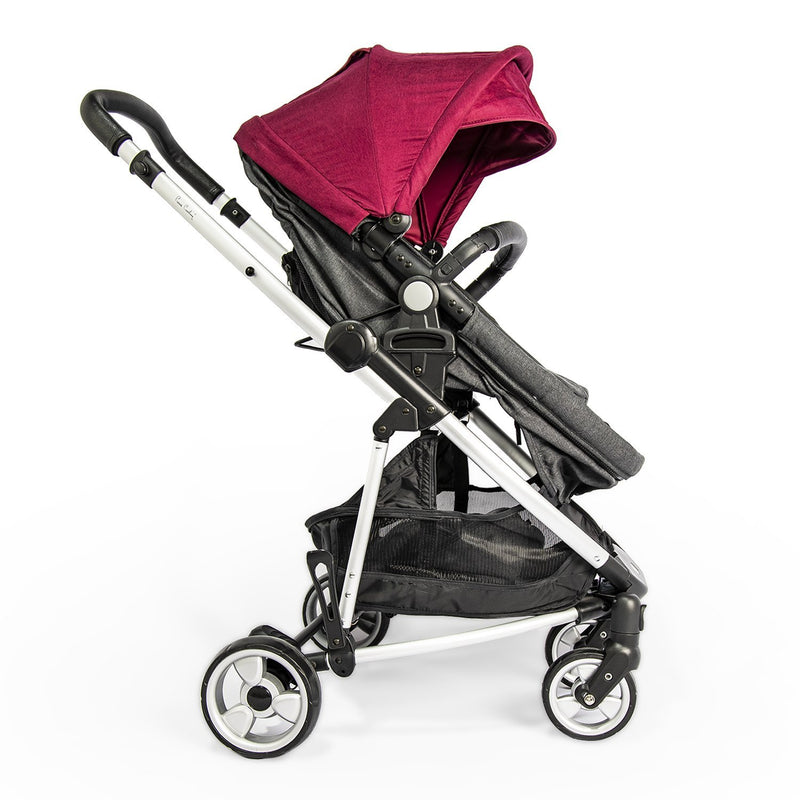 Pierre Cardin Baby Stroller + Car Seat + Diaper Bag PS88839 Burgundy - Moon Factory Outlet - Baby City - Pierre Cardin - Pierre Cardin Baby Stroller + Car Seat + Diaper Bag PS88839 Burgundy - Default Title - Baby Strollers - 2