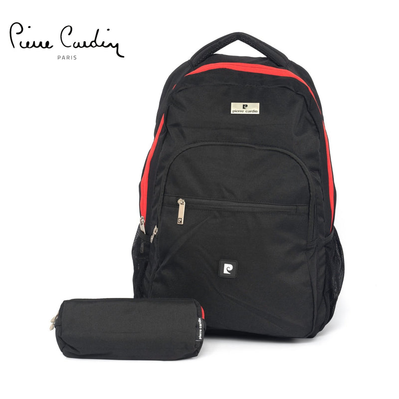 Pierre Cardin Backpack, Black - MOON - Back 2 School - PC - Pierre Cardin Backpack, Black - Back 2 School - 1